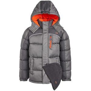 CB Sports Boys 2-Pc. Puffer Jacket & Hat Set
